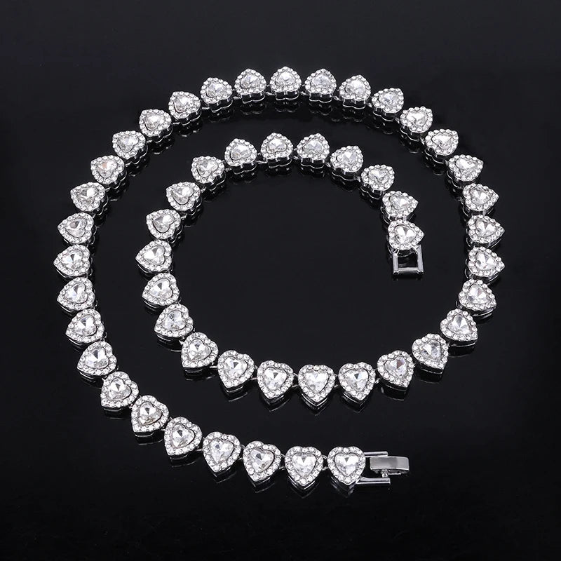 Dazzling Heart Rhinestone Jewelry Set™