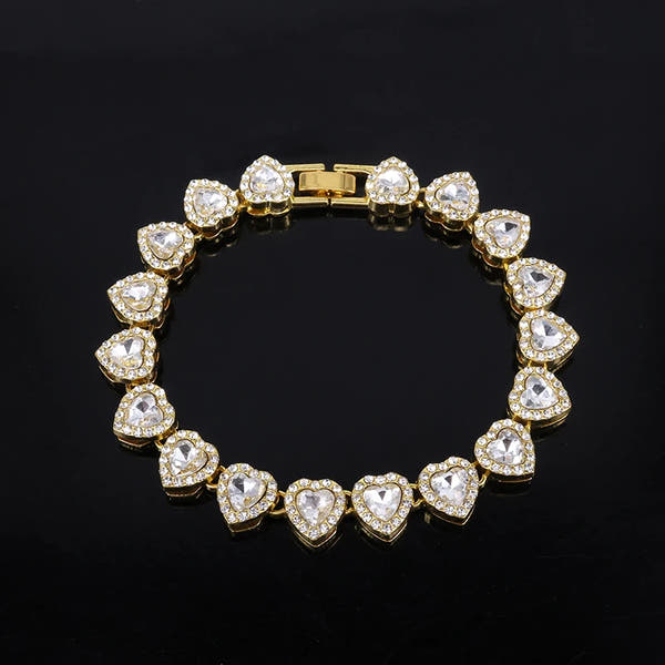 Dazzling Heart Rhinestone Jewelry Set™