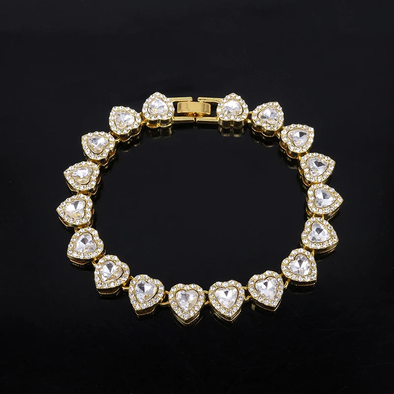 Dazzling Heart Rhinestone Jewelry Set™