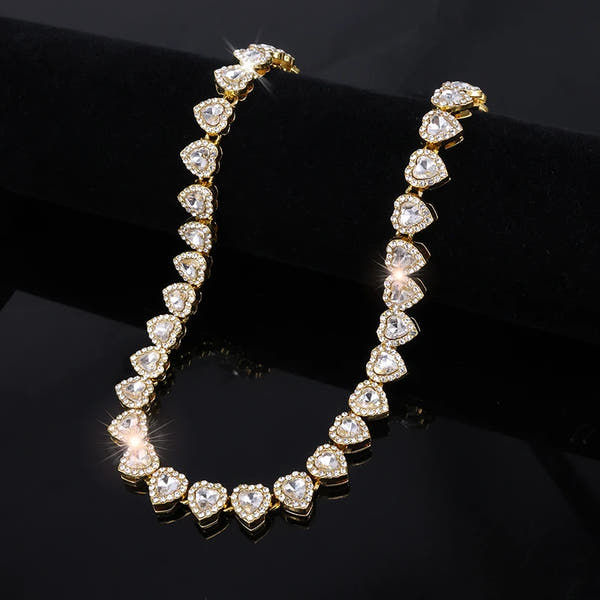 Dazzling Heart Rhinestone Jewelry Set™