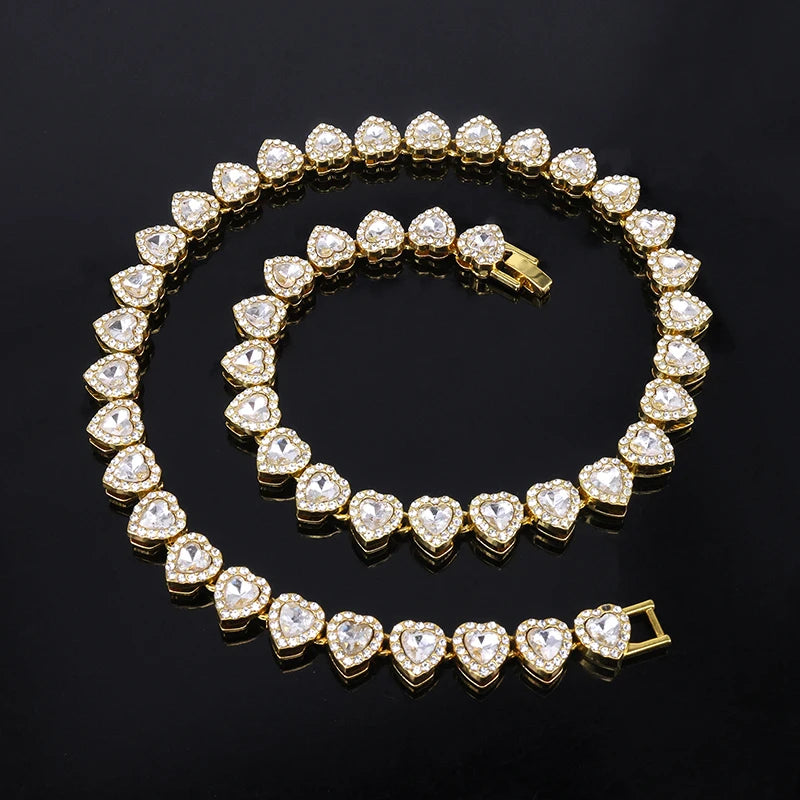 Dazzling Heart Rhinestone Jewelry Set™